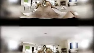 أوجي في الواقع الافتراضي: عاهرتان تخدم قضيبًا ضخمًا