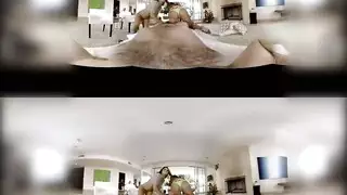 ثنائي في الواقع الافتراضي: زبر كبير يضرب شراميط في بورن هاردكور