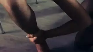 lesbian anal strap on session: deep penetration and squirting orgasms