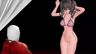 فتاة كرتونية تمص قضيبًا وتنكح بقوة من أجل المال