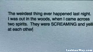 وضعية ٦٩ على الأرض: مشهد دانا وميلاني المثلي الصريح